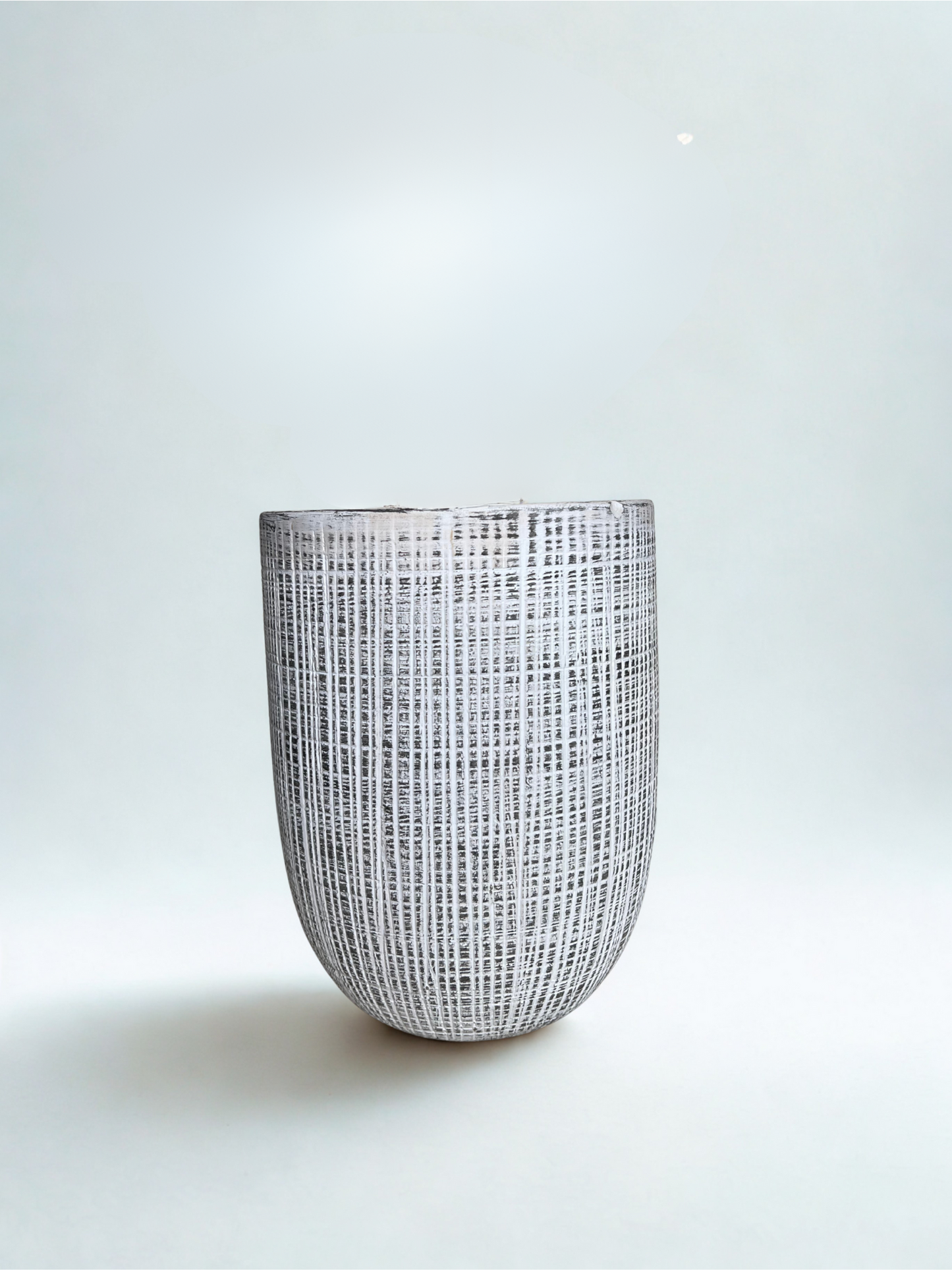 Modernist Etched Ceramic Vase