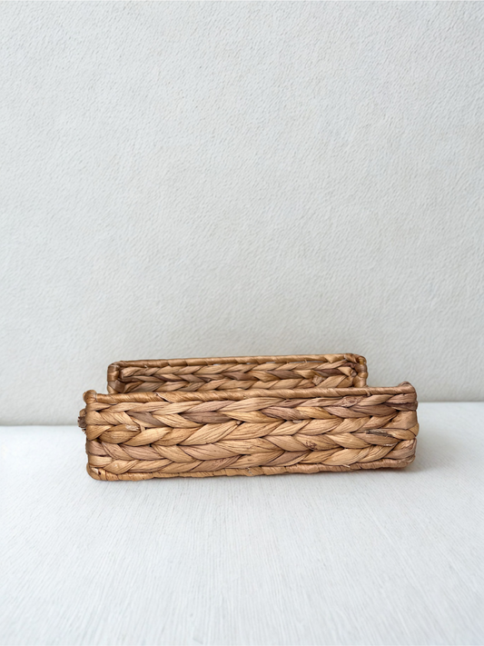 Handwoven Water Hyacinth Napkin Holder