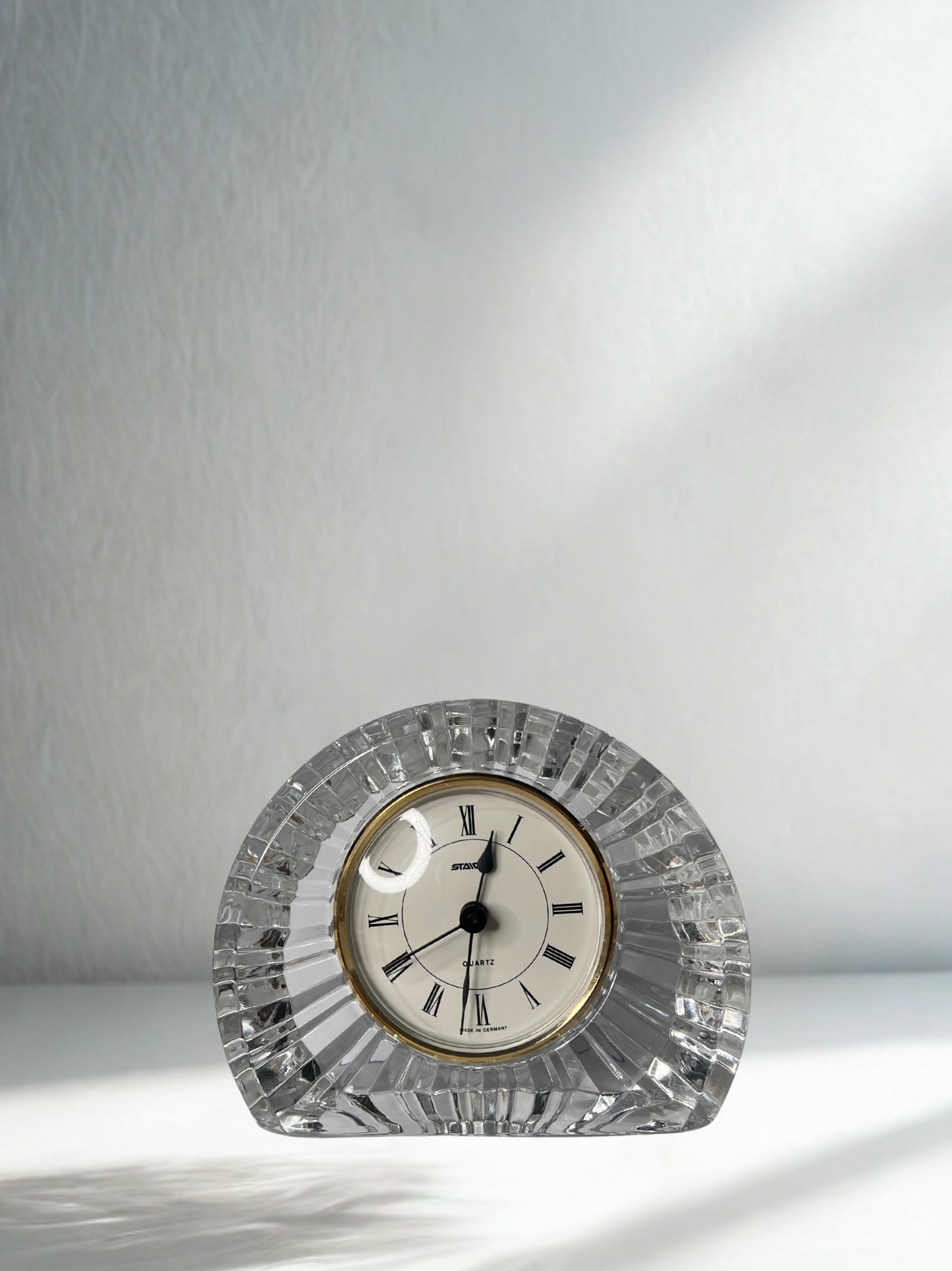 Vintage Staiger Crystal Quartz Desk Clock – Made in Germany