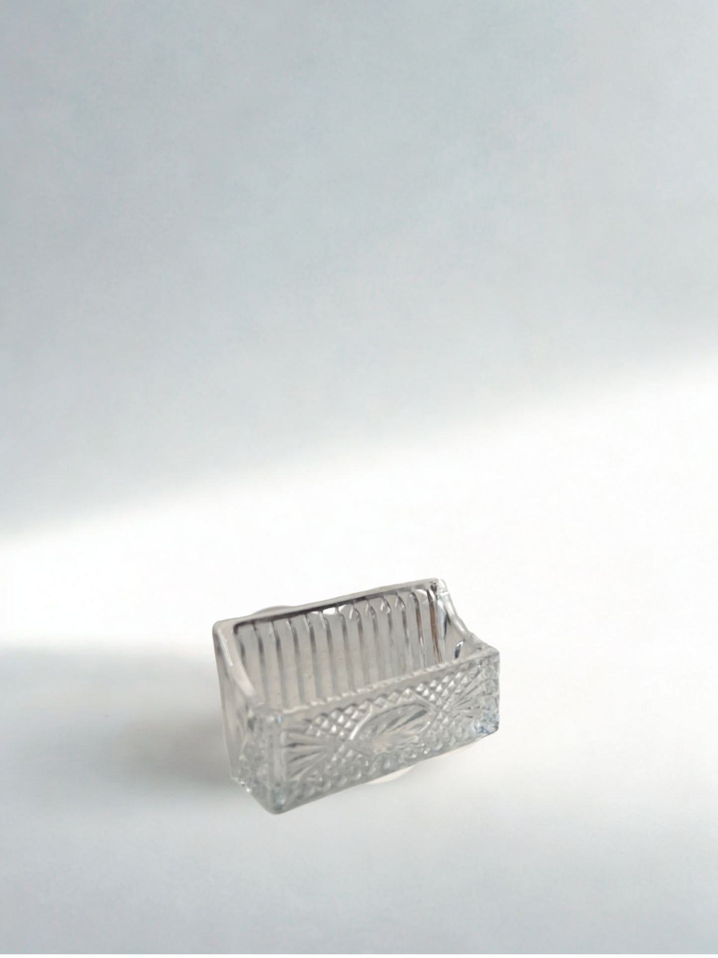 Vintage Pressed Glass Soap Dish