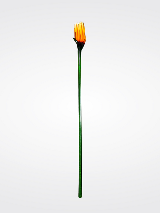 Murano Glass Blue Calla Flower Stem – Handcrafted in Venice