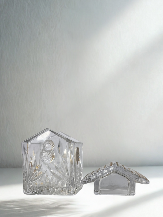 Vintage Crystal Birdhouse Candy Jar – Premier House Lead Crystal