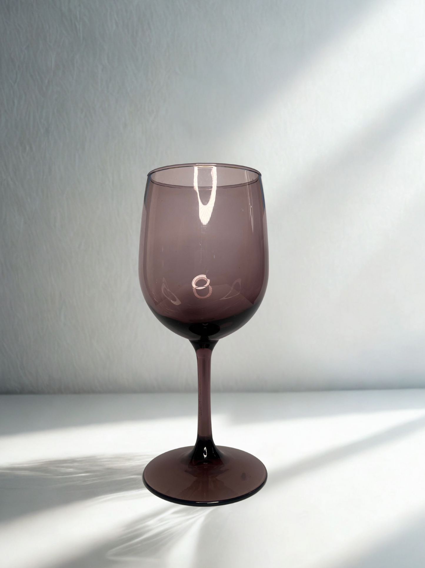 Smoky Plum Round Bowl Wine Glass