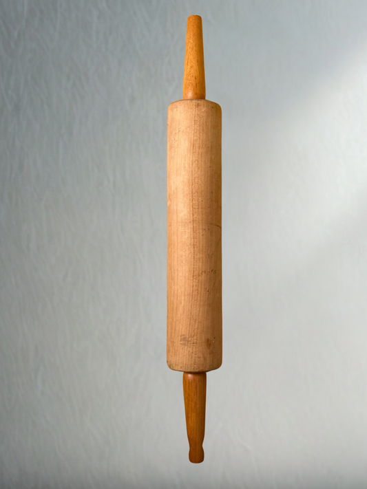 Vintage Wooden Rolling Pin – Slim Handles