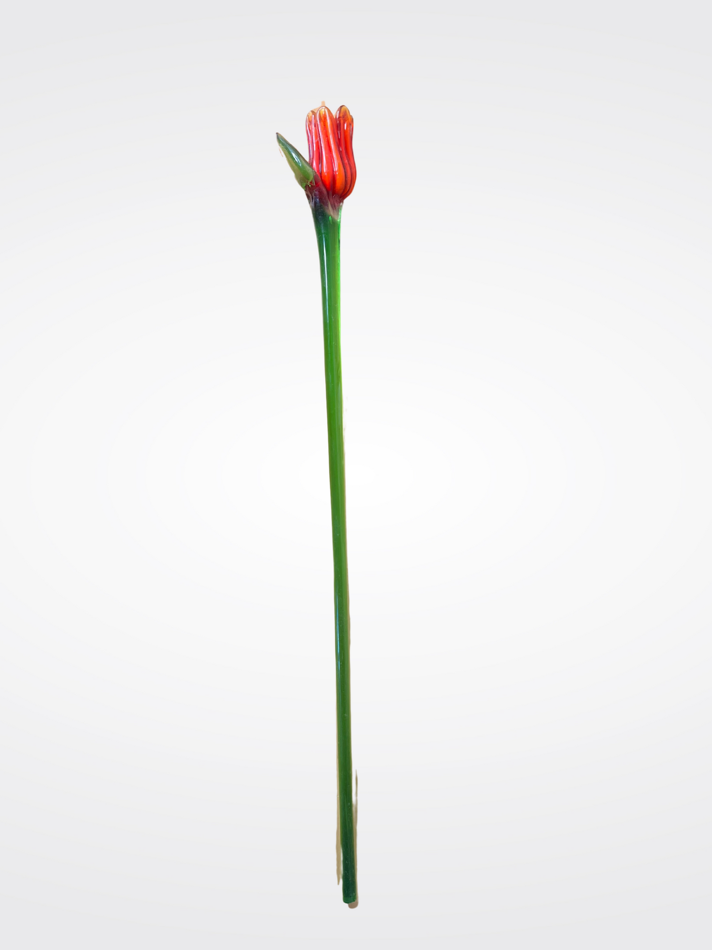 Murano Glass Blue Calla Flower Stem – Handcrafted in Venice