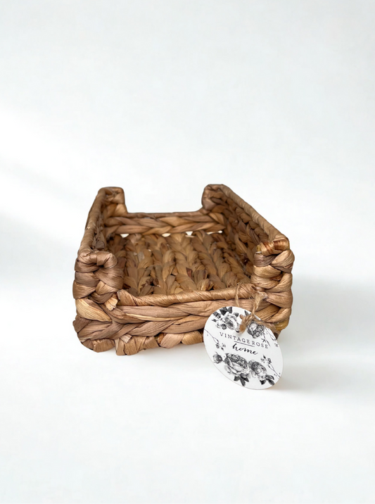 Handwoven Water Hyacinth Napkin Holder