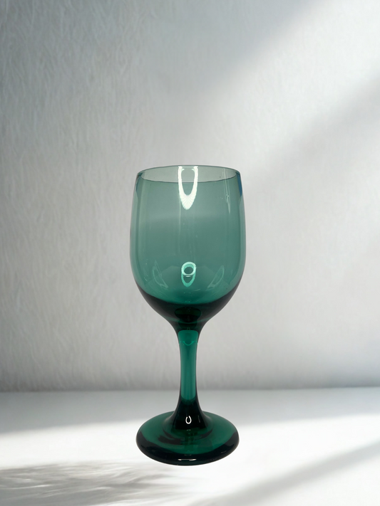 Emerald Green Round Bowl Goblet