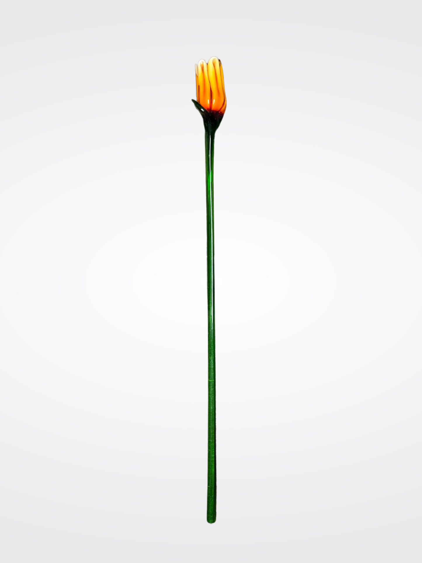 Murano Glass Blue Calla Flower Stem – Handcrafted in Venice