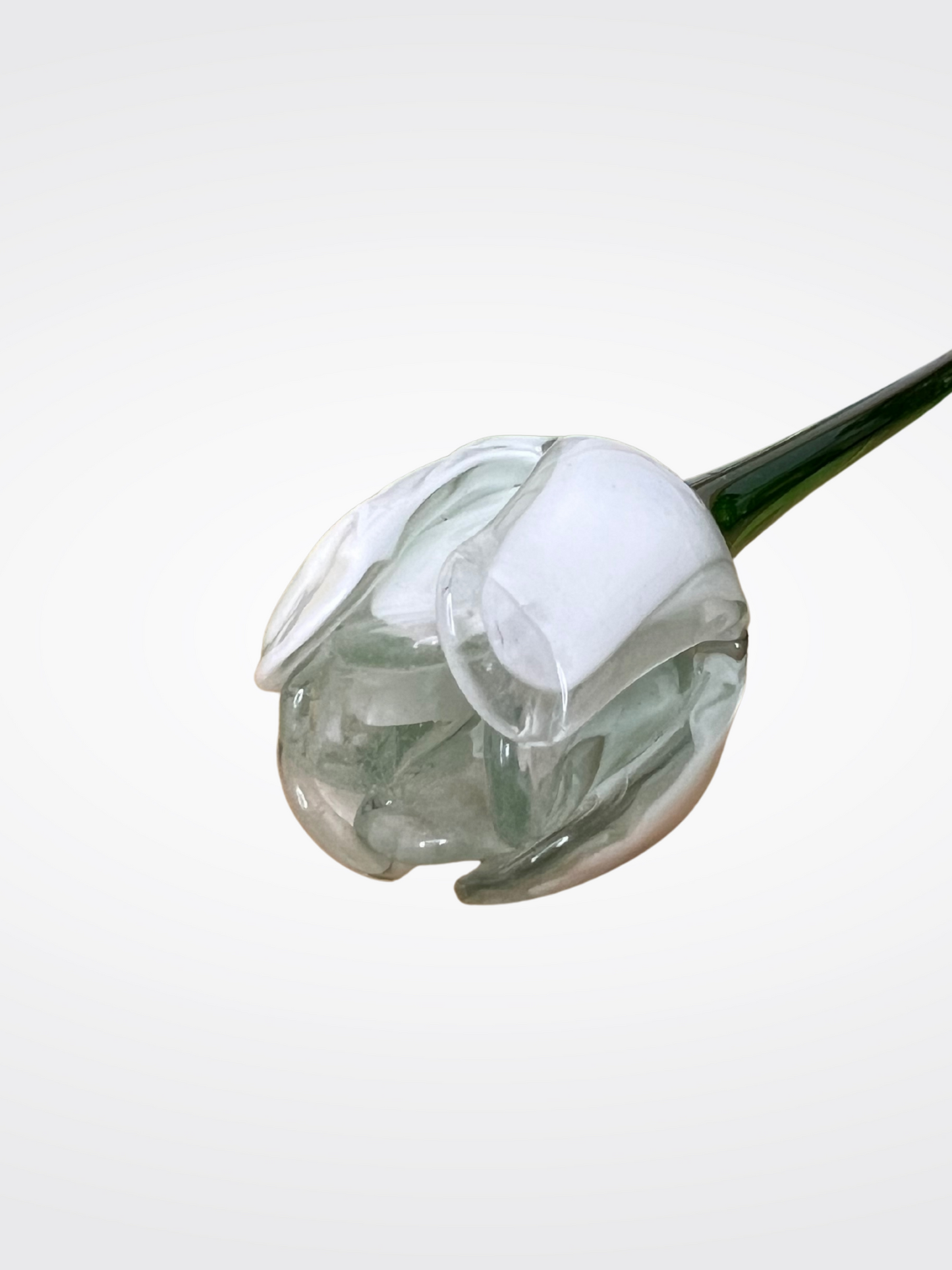 Murano Glass Blue Calla Flower Stem – Handcrafted in Venice