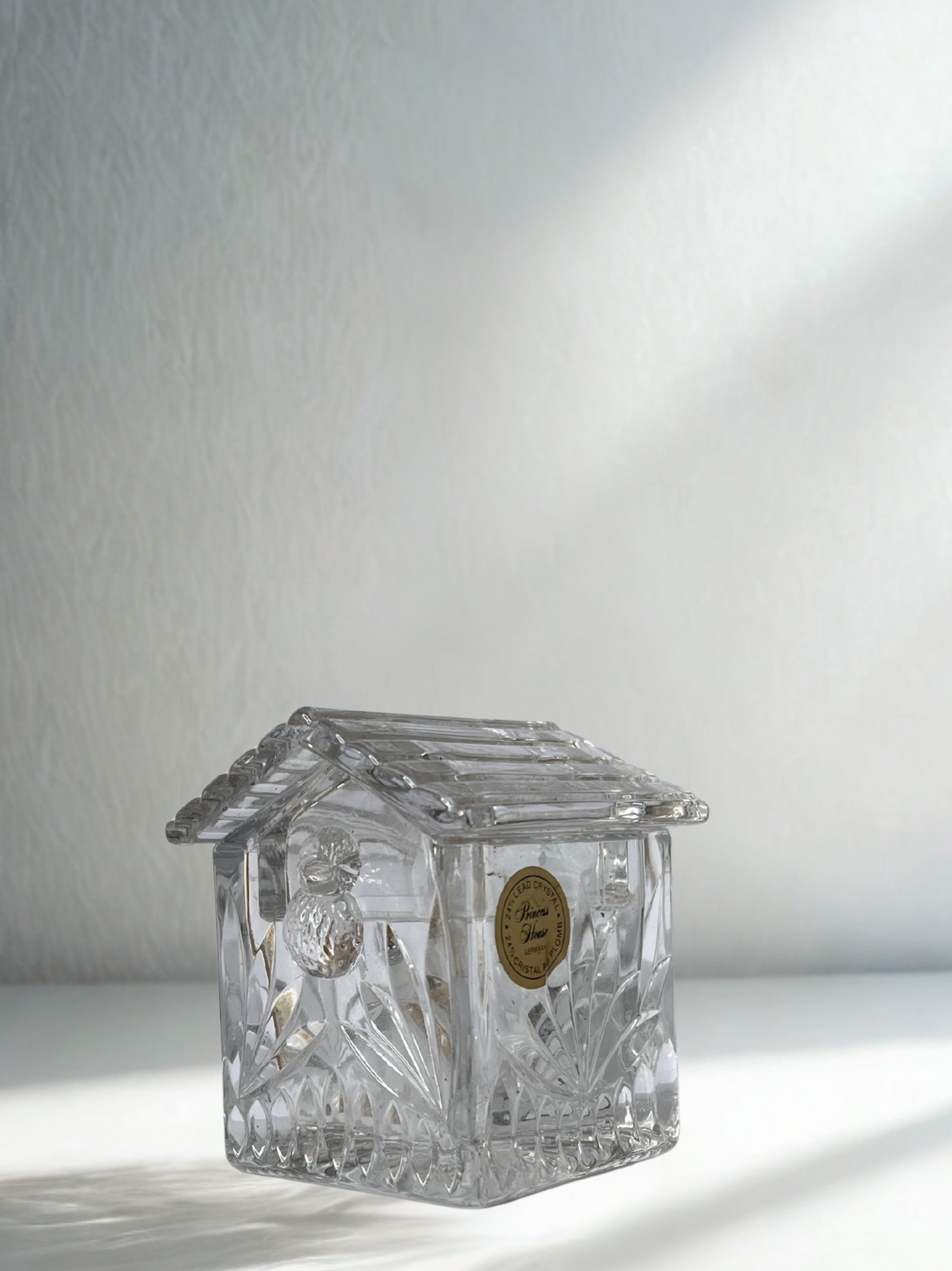Vintage Crystal Birdhouse Candy Jar – Premier House Lead Crystal