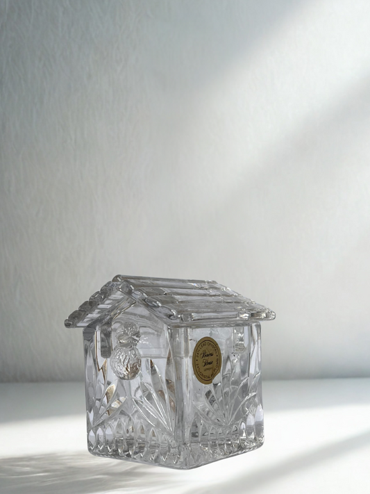 Vintage Crystal Birdhouse Candy Jar – Premier House Lead Crystal