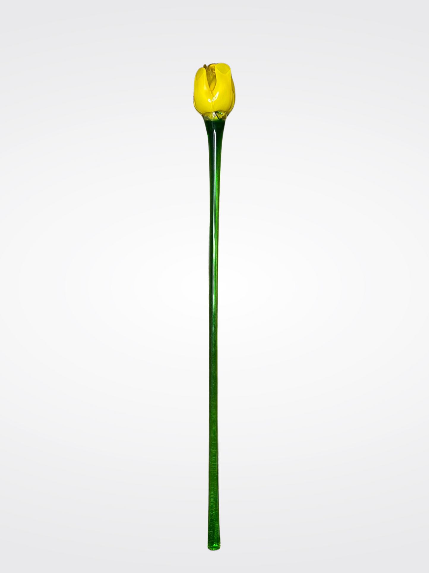 Murano Glass Blue Calla Flower Stem – Handcrafted in Venice