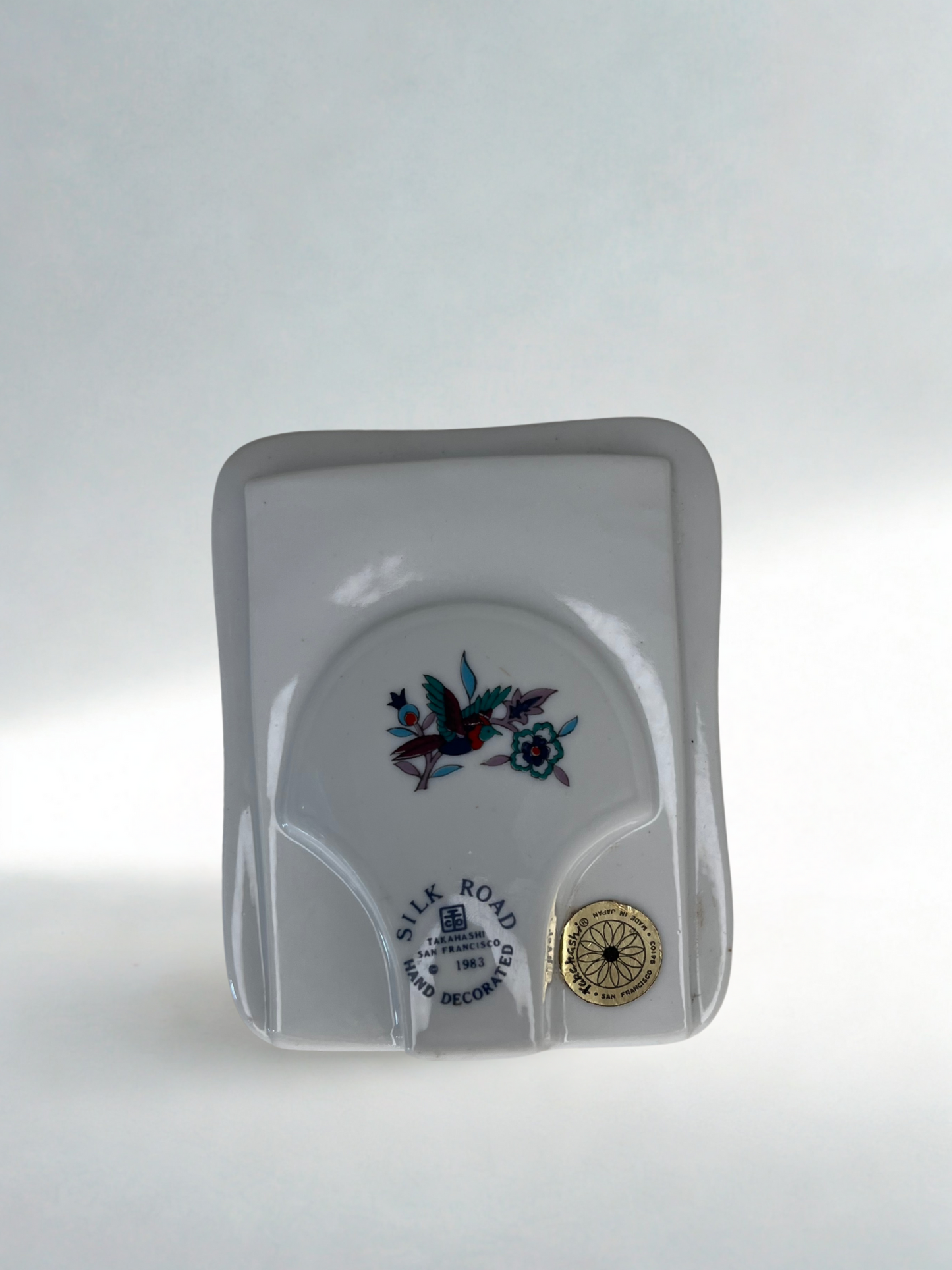 Silk Road Takahashi Porcelain Picture Frame – 1983 Hand Decorated