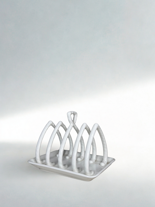 Modern White Ceramic Toast Rack