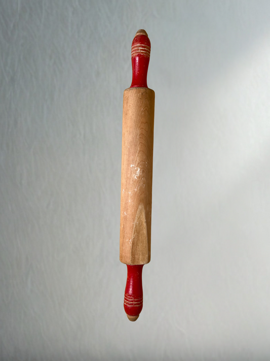 Vintage Wooden Rolling Pin – Slim Handles