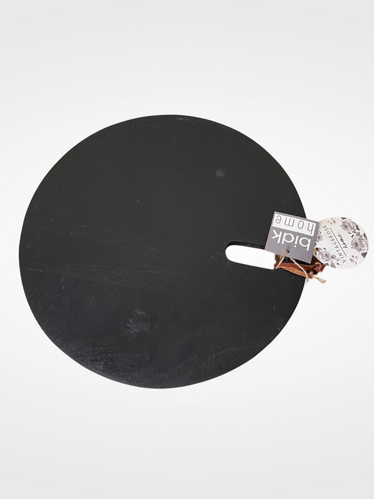 Black Slate Round Serving Board – Pick Home