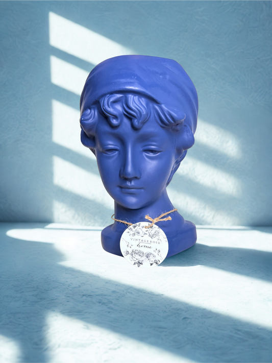 Cobalt Blue Bust Sculpture